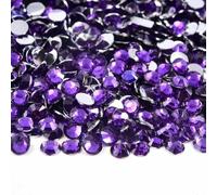 Flat Back Resin Rhinestone 2MM 3.0mM 4.0mM 5MM 6MM Round Non Hot Fix Rhinestones Stones for Craft DIY Tumbler Shoe Decoration-Dk Amethyst-2mm 2500pcs