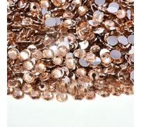 Flat Back Resin Rhinestone 2MM 3.0mM 4.0mM 5MM 6MM Round Non Hot Fix Rhinestones Stones for Craft DIY Tumbler Shoe Decoration-Champagne-3.0mm 2500pcs
