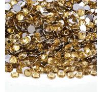 Flat Back Resin Rhinestone 2MM 3.0mM 4.0mM 5MM 6MM Round Non Hot Fix Rhinestones Stones for Craft DIY Tumbler Shoe Decoration-Lt Topaz-2mm 2500pcs