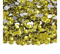 Flat Back Resin Rhinestone 2MM 3.0mM 4.0mM 5MM 6MM Round Non Hot Fix Rhinestones Stones for Craft DIY Tumbler Shoe Decoration-Citrine-3.0mm 2500pcs