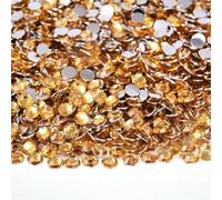 Flat Back Resin Rhinestone 2MM 3.0mM 4.0mM 5MM 6MM Round Non Hot Fix Rhinestones Stones for Craft DIY Tumbler Shoe Decoration-Topaz-2mm 2500pcs