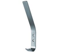 Flat Bar One Piece Hat & Coat Hook 60mm Projecion Satin Stainless Steel