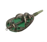 Flat Bed Inline For Feeder for Coarse Fishing, Includes Groundbait Tool, Optimised for Long Distance Casting, Carp Fishing Terminal Tackle Weights(20g)