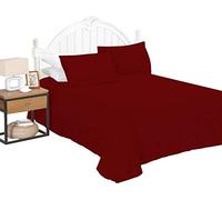 Flat Bed Sheet Plain Dyed Poly Cotton Sheets Single Double King Size Pillow Case Baby Pink Double bed sheet fitted bed sheets double king size flat sheet single bed sheet double fitted sheet