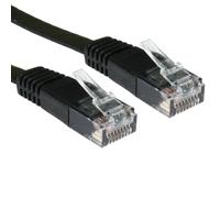 FLAT BLACK Ethernet Network LAN Patch Cable LSOH LSZH Low Smoke 10m