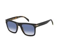 Flat Black Havana Sunglasses - male - Eyewear by David Beckham - Sunglasses - Multicolor - 54 MM - Accessories 54 MM