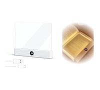 Flat Book Light - LED Reading Light Panel for Books - Ultra Thin Book Page Light Screen - Compact Flat Book Reading Lamp for Night-Time Readers - Portable Slim LED Book Light for Travel