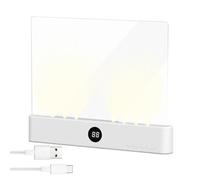 Flat Book Light, Reading Lights for Books in Bed, Panel Book Lamp Read-ing Night Light, Dimmable with Timer 3 Color Clear Panel, Eye Protection Clear LED Books Full Page Lights for Reading in Bed Car