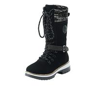 Flat Boots For Women - Womens Knee High Lace Up Boots Outdoor Thermal High Boots Fashionable Walking Hunting Horse Riding Boots Winter Warm Waterproof Flat Boots Rubber Non-Slip Sole