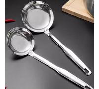 Flat Bottom Skimmer Ladle 304 Steel Fine Mesh Holes