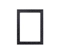 Flat Bright/Mirror effect/Pop star Picture/Photo/Poster frame - With an MDF backing board - Black Bling Colour 20" x 16" Size