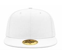 Flat Brim Snapback Cap - Adjustable Unisex Baseball Hat, Classic Streetwear Hip Hop Style (White)
