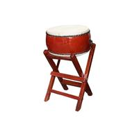 Flat Buffalo Hide Taiko Drum with A Stand,Produces A Deep, Powerful Sound,for Bands/Festivals,40CM
