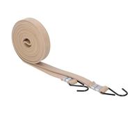 Flat Bungee Cord Heavy Duty Elastic Strap With Hooks 2.4cm Wide 4.6mm Thick Latex Material For Transport Moving Luggage Fixing Secure Trash Covers Car Goods (2.5M)