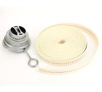 Flat Burner (Zinc) + 1 Metre Cotton Wick (12.5 mm Width) Compatible with Feuerhand Baby Special 276 Storm Lantern
