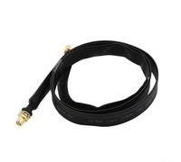 Flat Cable for Lorawan 80 cm for SMA to Female - Drillless Window Feedthrough for Helium Miner Hotspot & IoT for Gateway Low Loss