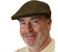 Flat Cap for Men Made in Ireland Irish Hat Flat Cap 100% Irish Wool Green L