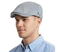 Flat Caps for Men UK Mens Flat Cap Retro Newsboy Cap Men's Flat Caps Light Grey Flat Cap Cotton Women Beret Hat Adjustable Wool Blend Style with Soft Lining Short Brim Design for Autumn Winter