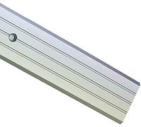 Flat Carpet Cover Door Strip Aluminium Rail Drilled Fluted Floor 40mm x 1M LPPS-40 TMW Profiles (Anodised Silver)