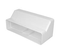 Flat Channel Reducer, Ventilation Duct Transformer Connector, 220mm x 90mm to 220mm x 55mm