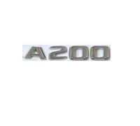 Flat Chrome ABS Rear Trunk Letters Badge Badges Emblem Emblems Sticker Fit For Mercedes Benz A Class A200 W176 2017 2019