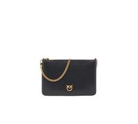 PINKO Flat Clutch bag Genuine Leather 24 cm black