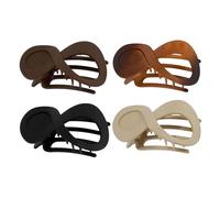 Flat Claw Clips for Women French Non-Slip Large 4 Piece