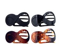 Flat Claw Clips for Women French Non-Slip Large 4 Piece