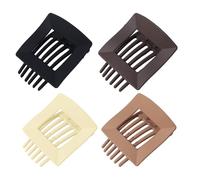 Flat Claw Hair Clips, Clip for Thick or Thin Hair, 4 Pieces Lightweight Elegant Clips for Commuters Beach Work Home Dinner Party Schools Gym Travel All A