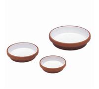 Flat clay bird bowls Nobby Pet