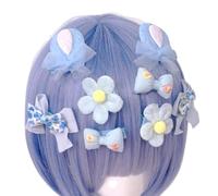 Flat Clip Hairpin Barrettes Casual Flower Shape Headwear Bunches 2000s Hair Clip Photo Props