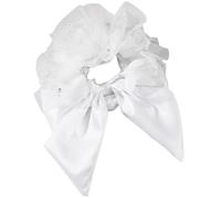 Flat Clip Hairpin Scrunchies Studded Balletcore Headwear Bunches Clip Elegant Bowknot Hair Clip Photo Props Hair Bows
