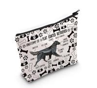 Flat Coated Retriever Cosmetic Bag Flat Coated Retriever Dog Lover GiftFlat Coated Retriever Owner Gift (FCR Dog Bag)