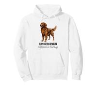 Flat-Coated Retriever Dog Optimism on Four Legs Pet Design Pullover Hoodie