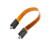 Flat Coaxial RG6 F Type Jumper Cable for Windows and Doors Coax Cable Compatible with TV Antenna 1 Pack
