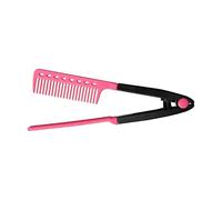 Flat Comb Straightening Comb, V Shaped Straight Combs, Professional Hairdresser Straightening Combs with Sectioning Holes, Salon Hair Brush C-ombs, Beard Straightener for Men, Suitable for Afro Hair
