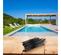 Flat Coping Strips for Swimming Pools That Accommodate For Overlap Liners on Most Common Above Ground Pool Models (B)