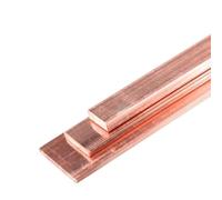 Flat Copper Bar Stock， Copper Flat Bar 500mm x 10mm 0.05-0.5mm for Electrical and Thermal Applications(0.3mm)
