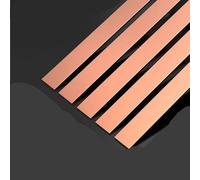 Flat Copper Bar Stock, T2 Copper Flat Bar - 10mm Thick, 200mm Length, Multiple Width Options for Versatile Applications(10x20x200mm)