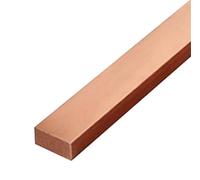 Flat Copper Bar Stock， T2 Red Copper Flat Bar Strip 1-8x10-50x100-500mm(3x15x200mm)