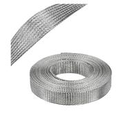 Flat copper braided cable 1/5/20M Width 2mm ~ 28mm Pure Copper Tinned Plating Braided Sleeve Expandable Screening Signal Wire Cable Shielded Metal Sheath(Tinned Copper,8mm,20 meters)