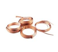 Flat copper braided cable 1pc 1M Copper Metal Braided Sleeving 2/4/6/8/10mm Conductive Anti-interference for Power, audio, speaker Metal sheath(Pure copper,8mm)