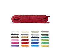 Flat Cotton Laces for Trainers and Sneakers. Replacement Shoelaces for Men, Women and Kids. Classic Look, Strong Build and All-Day Comfort for Casual or Sports Shoes - 1 Pair - Grape red, 90 cm