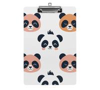 Flat Design Style Clipboard 8.5×12.5 Inch Acrylic Clip Board with Metal Clip A4 Letter Size Decorative Clipboard Cute Hanging Clipboards for Office, Teacher, Nurse, Doctor,