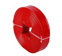 Flat Drainage Hose, Discharge Hose 1-10inch PVC Coated Lay Flat for Water Pump Drainage Pool Backwash Utility(20m,3-inch)