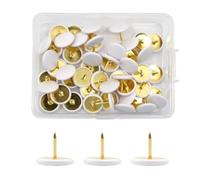 Flat Drawing Pins,White Drawing Pins 300PCS,Push Pins,Colourful Thumb Tacks,Map Marking Pins,Metal Drawing Pins for Office&DIY Crafting