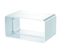 Flat duct connector ventilation duct connector exhaust air supply air DN 100 110 x 55 mm flat duct