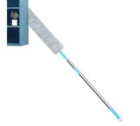Flat Duster - Long Handle Under Refrigerator Dust Brush,Thin Duster for Refrigerator Stove Ceilings Walls Blinds Couch Furniture Shelves Wardrobes Bedroom Living Room