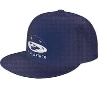 Flat Earth Baseball Cap Flat Bill Hip Hop Style ClassicHat Black