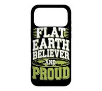 Flat Earth Believer and Alternative Science Skeptic Tee Case for iPhone 17 Pro Max